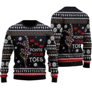 Ballet Pointe Ugly Christmas Sweater