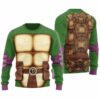 Merry Christmas Donatello Ninja Turtle Ugly Christmas Sweater