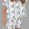 Apres Ski Espresso Martini Satin Pajama Set For Women