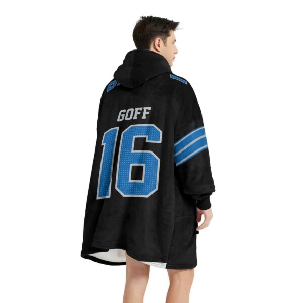 Jared Goff Detroit Football Hoodie Blanket