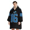 Jared Goff Detroit Football Hoodie Blanket