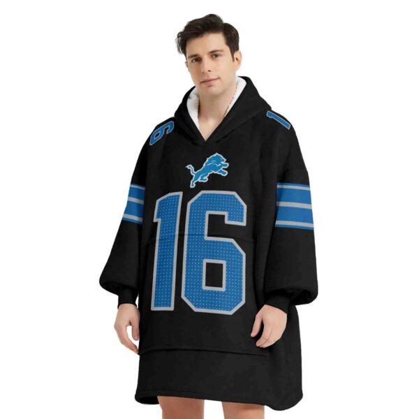 Jared Goff Detroit Football Hoodie Blanket