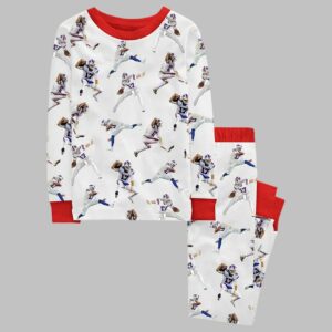 Kid's Buffalo Football Allen Jumping Pajama Set