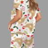 Merry Clucking Christmas Satin Pajama Set