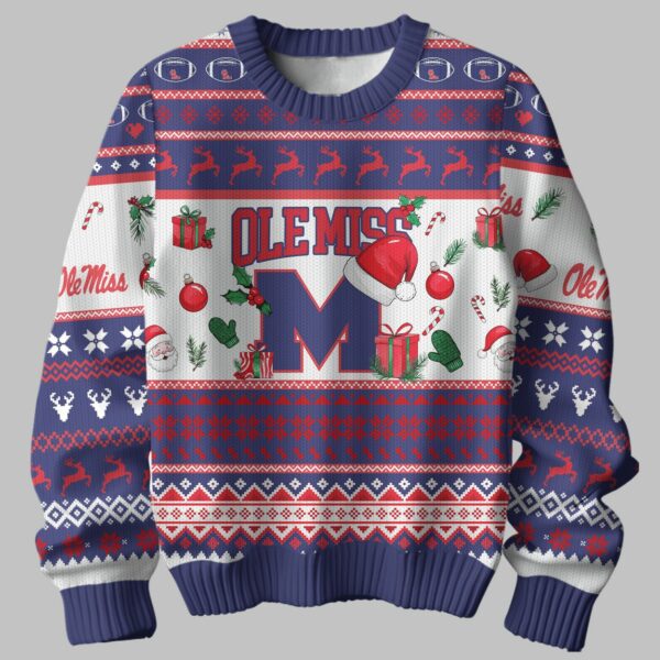 Ole Miss Hotty Toddy Ugly Christmas Sweater