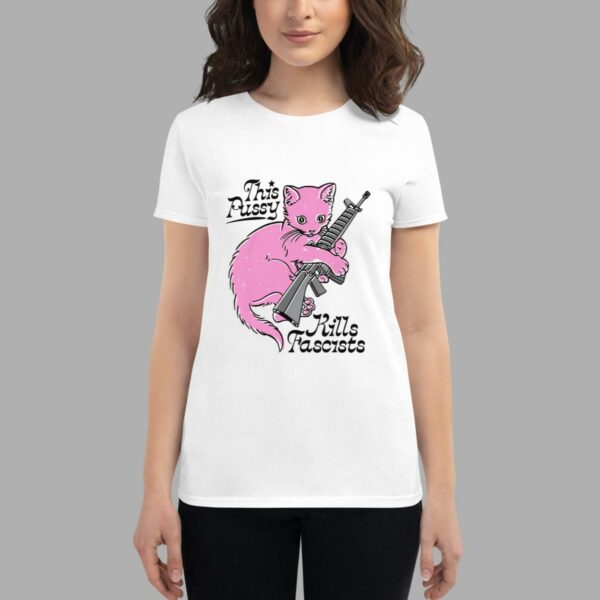 Pink Cat This Pussy Kills Fascists Shirt