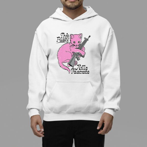 Pink Cat This Pussy Kills Fascists Shirt