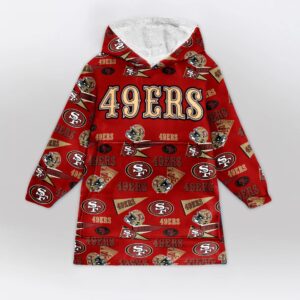 San Francisco Football Hoodie Blanket