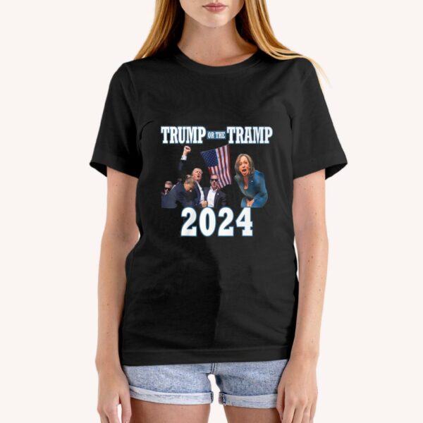 Trump Harris Trump Or The Tramp 2024 Shirt