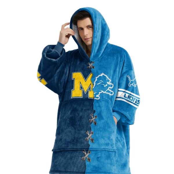 Wolverines X Lions Hoodie Blanket