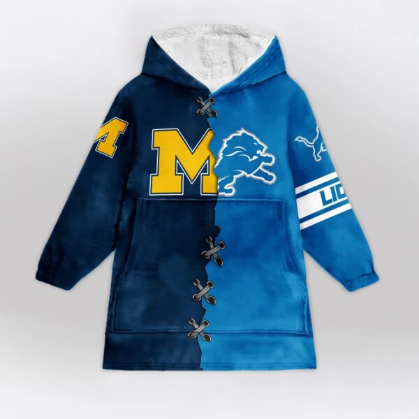 Wolverines X Lions Hoodie Blanket