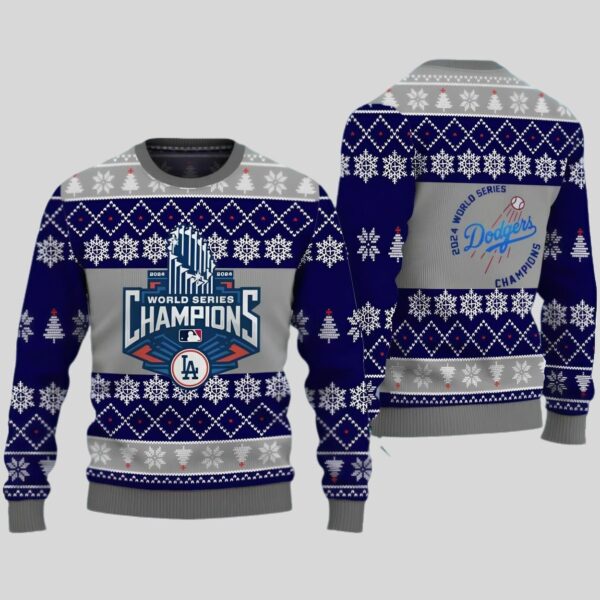 2024 LA Dodgers World Series Champions Ugly Sweater