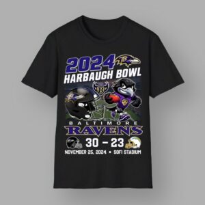 2024 The Harbaugh Bowl Ravens 30 23 Chargers Shirt