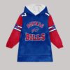 Allen 17 Buffalo Football Unisex Blanket Hoodie