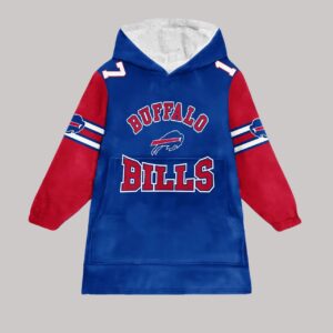 Allen 17 Buffalo Football Unisex Blanket Hoodie