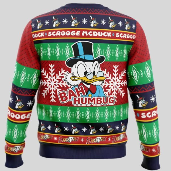 Bah Humbug Faux Ducktales Pop Culture Ugly Christmas Sweater1