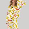 Banana Cat Satin Pajama Set1