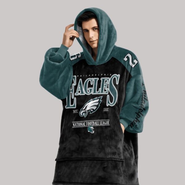 Barkley 26 Philadelphia Football Unisex Blanket Hoodie3