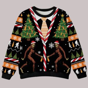 Bigfoot Santa Squatch Beer Christmas Ugly Sweater