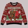 Bigfoot Santasquatch Christmas Ugly Sweater