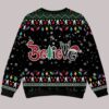 Bigfoot UFO Christmas Night Ugly Sweater2