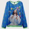 Birthday Jesus Ugly Sweater Design Christmas Christian Sweater