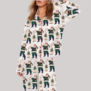 Boujee Santa Champagne Christmas Pajama Set