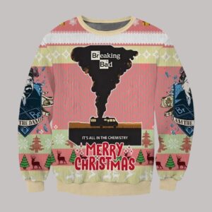 Breaking Bad It's All In The Chemistry Merry Christmas Ugly Sweater