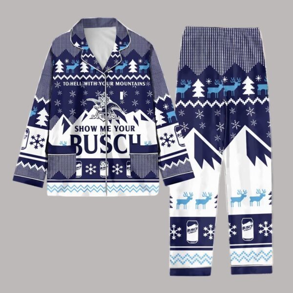 Busch Light Pajamas Christmas Set