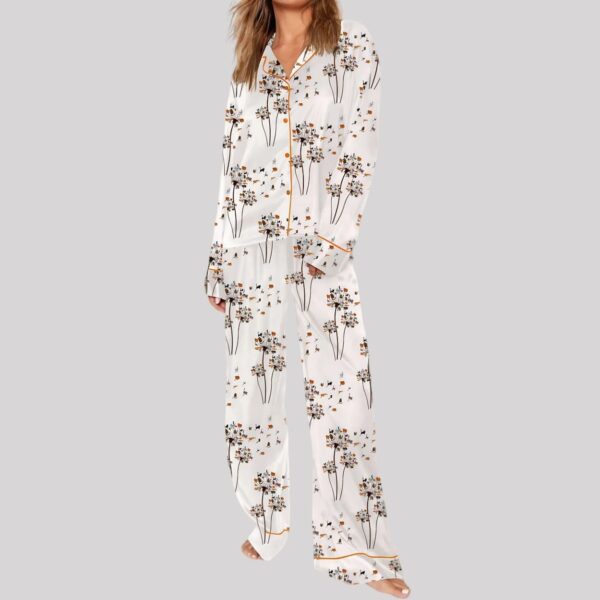 Cat Flower Pajama Set1