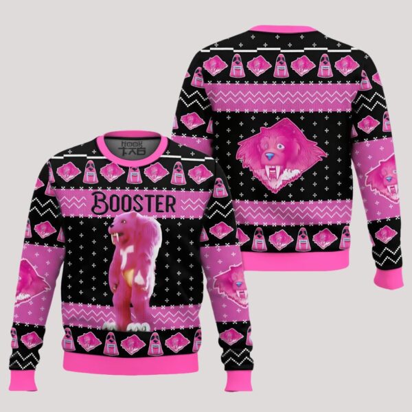 Chainsmoking Booster Jingle All the Way Ugly Sweater2