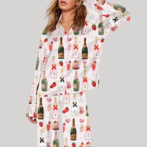 Christmas Champagne Pajama Set