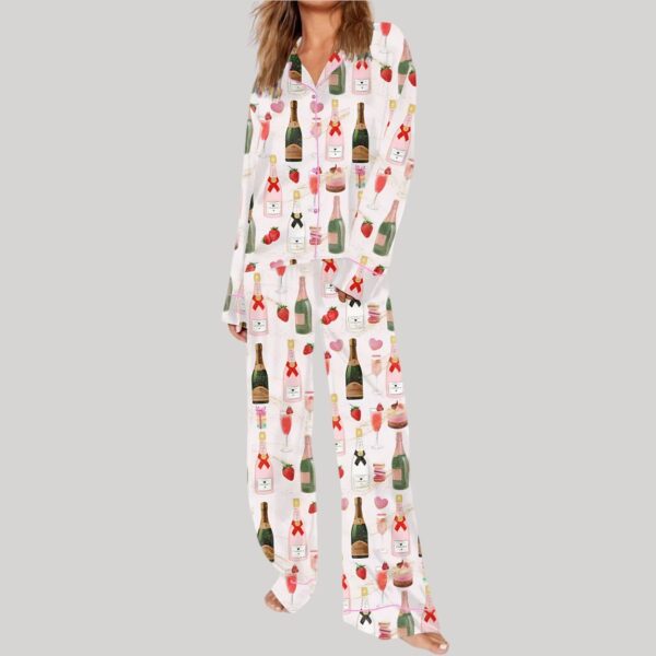 Christmas Champagne Pajama Set1