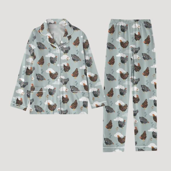 Christmas Chicken Pajamas Set1