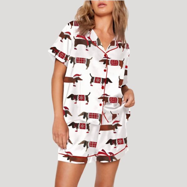 Christmas Dachshund Pajama Set1