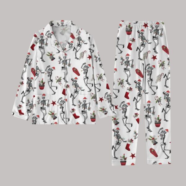 Christmas Dancing Skeleton Pajama Set1