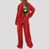 Christmas Grnch Long Sleeve Pajama Set2