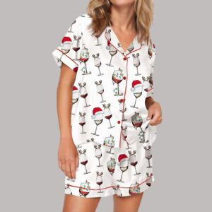 Christmas Red Wine Pajama Set