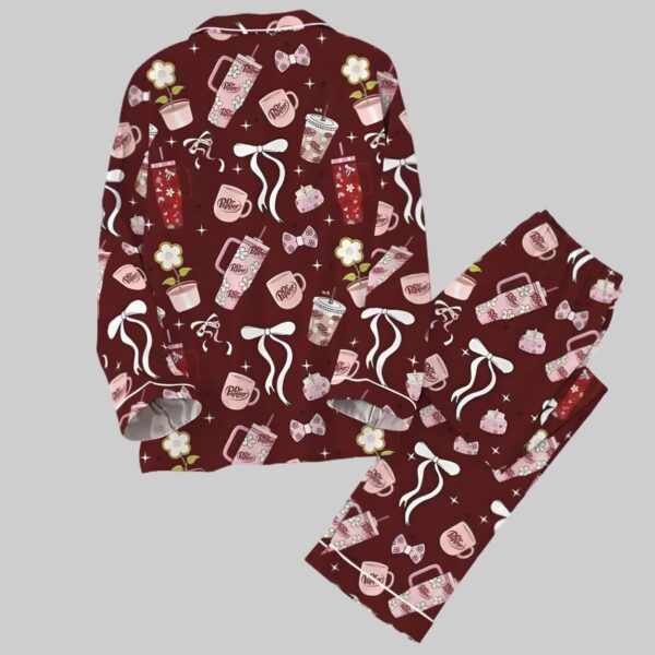 Coquette Bow Dr Pepper Christmas Pajama Set2