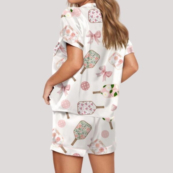 Coquette Pickleball Satin Pajama Set4