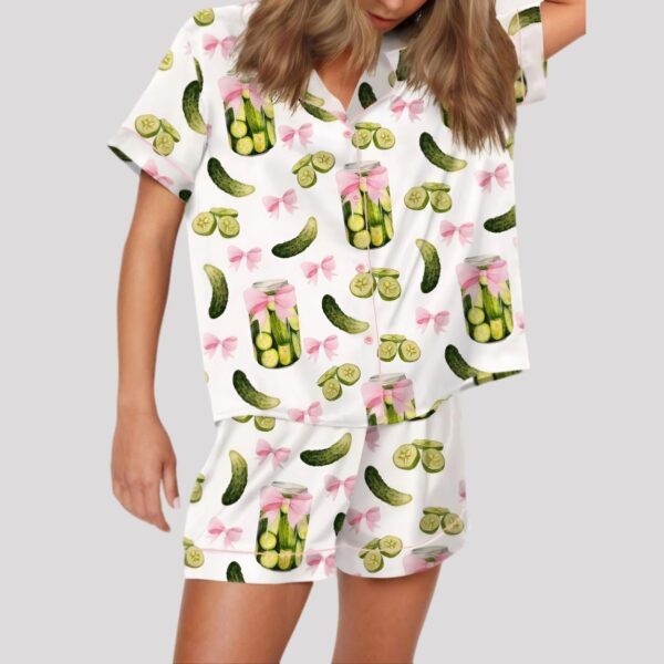 Coquette Pickles Satin Pajama Set