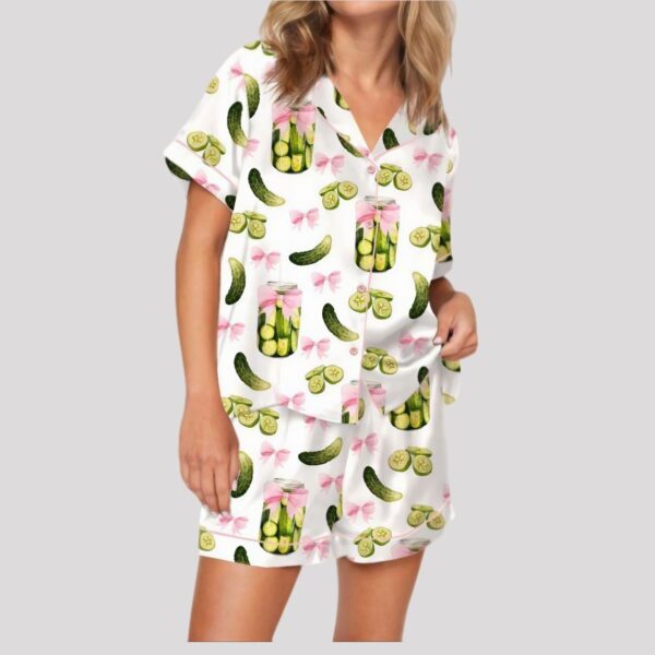 Coquette Pickles Satin Pajama Set1