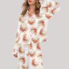 Cute Hedgehog Satin Pajama Set