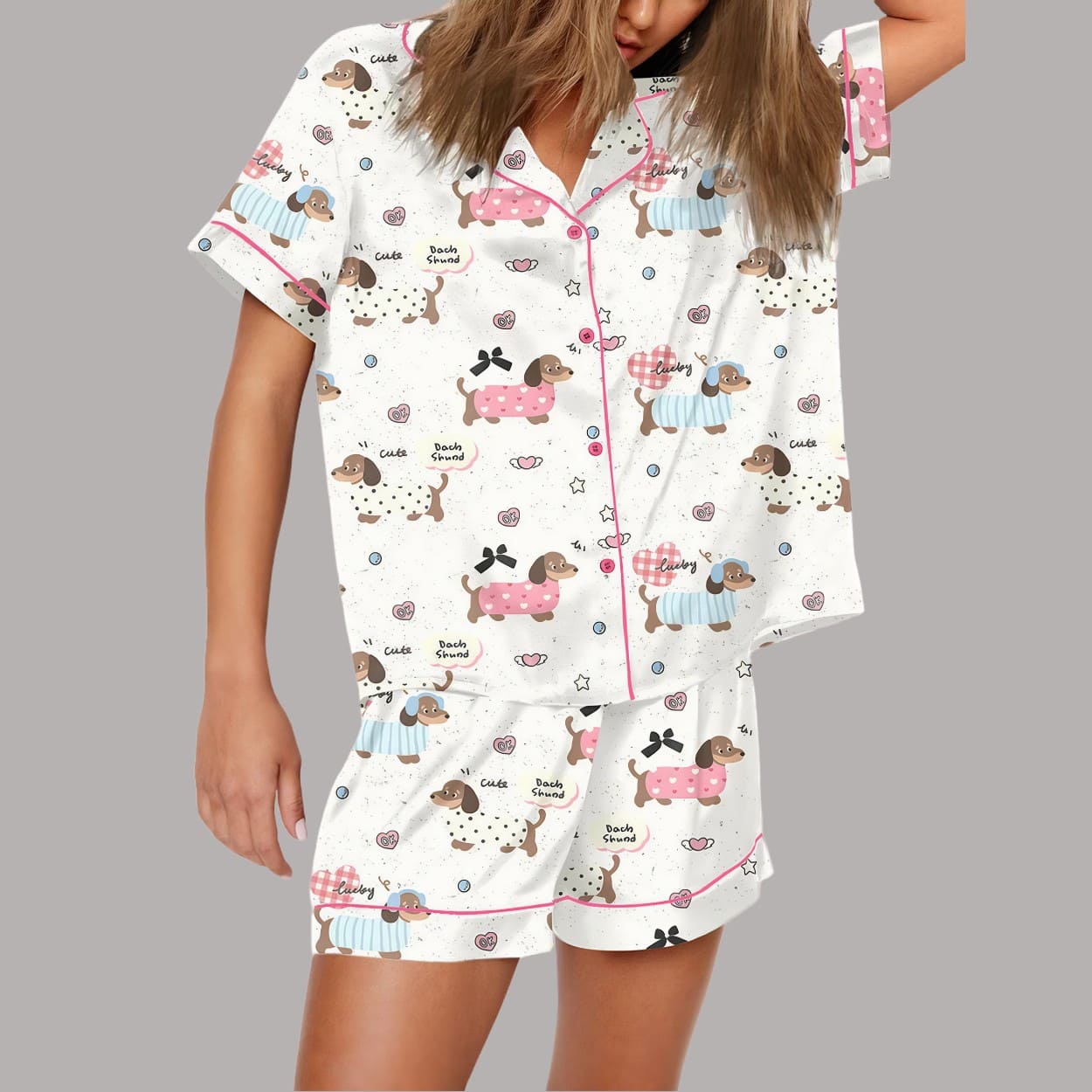 Dachshund Cute Dog Pajama Set