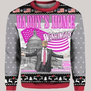 Daddy's Home White House Trump Ugly Christmas Sweater 1.