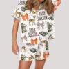 Deer Season Satin Pajama Set