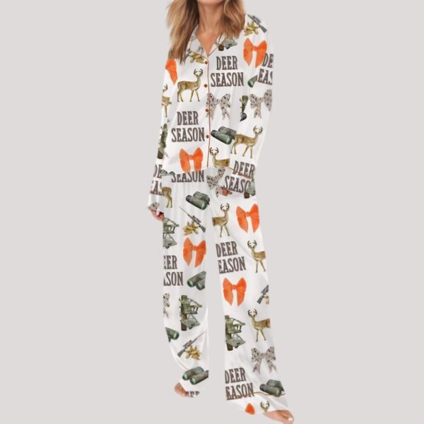 Deer Season Satin Pajama Set2