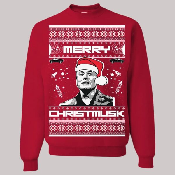 Elon Musk Merry Christmusk Ugly Christmas Sweatshirt1