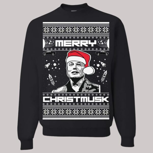 Elon Musk Merry Christmusk Ugly Christmas Sweatshirt2