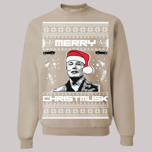 Elon Musk Merry Christmusk Ugly Christmas Sweatshirt3